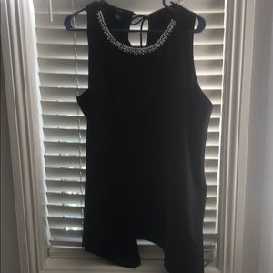 Black embellished blouse